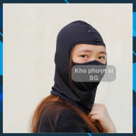 Nón mũ trùm đầu ninja Ari X2 SWAT màu đen siêu mát thumbnail