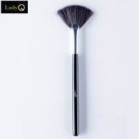 Lady Q แปรงปัดแป้งส่วนเกิน ขนาดเล็ก Fan Face Brush - สีดำ (LQ-010)