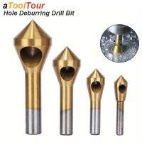 【DT】hot！ 90° Chamfer Bit Taper Cutter Deburr Countersink Titanium Coated Round Shank Aluminum Wood Soft Metal Hole Cut