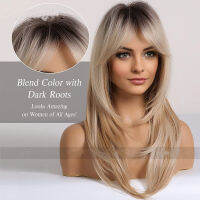 Bangs Wigs For Women Ombre Synthetic Hair Wigs For Women Wigs Wavy Ombre Wigs Synthetic Hair