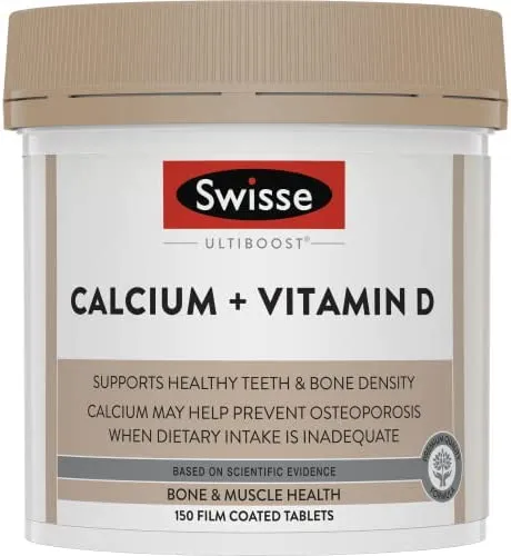 Swisse Ultiboost Calcium + Vitamin D 150 Tablets