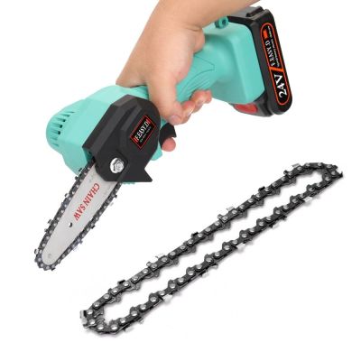 IDEERT For Mini Pruning Saw เลื่อยไฟฟ้า Chainsaw แผ่นไกด์เครื่องมือไฟฟ้าอุปกรณ์เสริม Chainsaw Guide Bar เลื่อยไฟฟ้า S Accessory Chainsaw Blade เลื่อยไฟฟ้า Chainsaw โซ่เหล็กขนาดเล็ก