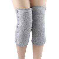 1 pair Outdoor Sports Warm Lengthened Knee Pads Protector Protective Elastic Wool Thermal Plush Kneepad Kneecap Kneelet Solid