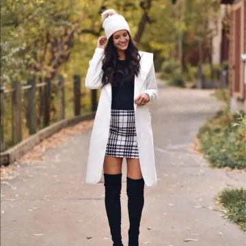 Black and white 2024 checkered skirt yellow