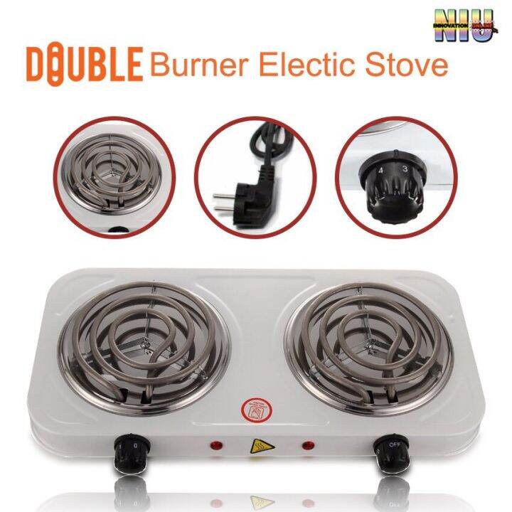 Portable Electric Stove Double Burner 220V 2000W Lazada PH