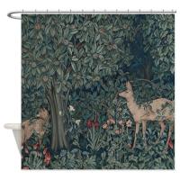 William Morris Greenery Decorative Fabric Shower Curtain