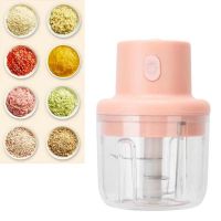 【CC】⊙◄  250ml Electric Meat Grinder Food Shredder Garlic Cutter USB Charging Mincer