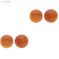 4 Pcs Hand Massagers Wood Training Balls Exercise Muscle Stretch Acupoint Decorating Tools Handballs