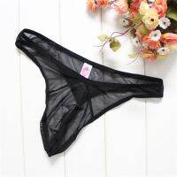 【YF】✚  Transparent Mens Thong Ultra-thin Mesh Low Waist Seduction  Underpanties See Througn Male G String