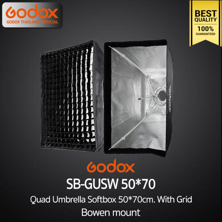 godox-softbox-sb-gusw-50-70-cm-with-grid-bowen-mount-quad-umbrella-softbox-วิดีโอ-รีวิว-live-ถ่ายรูปติบัตร