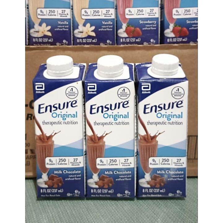 Ensure original 237ml chocolate vanilla strawberry Lazada PH
