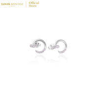 Louis Montini (Jewelry) Sterling Silver 925 Earrings ต่างหูเงินแท้ 92.5% ต่างหูผู้หญิง รูป Nail LJER26