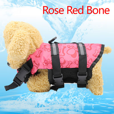 p5u7 Pet Reflective Stripe Dog Summer Swimming Life Jacket Safety Vest Swim Vest Flotation Puppy