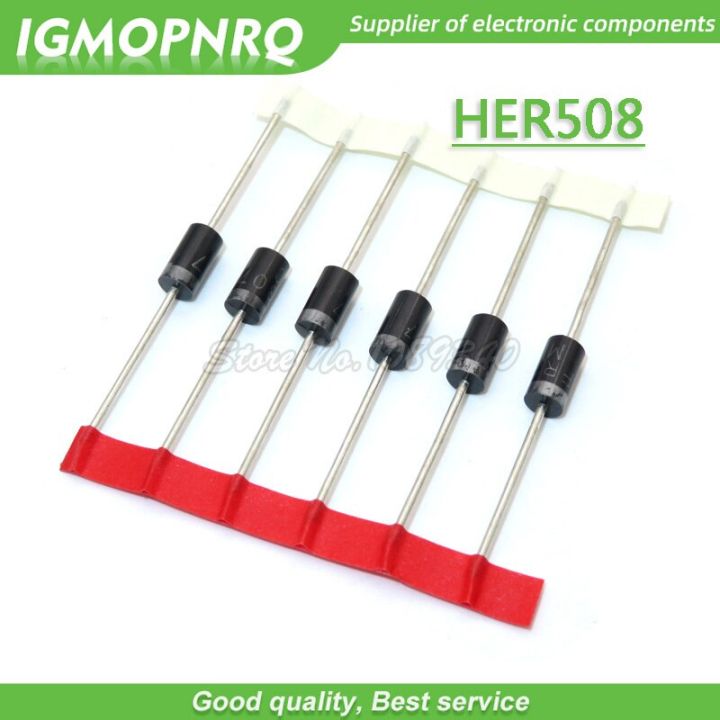 20PCS HER508 5A 800V DO 27 Fast Recovery Rectifier Diode New Original Free Shipping