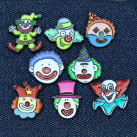 Cartoon Clown Pins Fun Joker Boy Enamel Pin Collection Fashion Chinldren Brooch for Friend Backpack Lapel Pin Badge Jewelry Gift