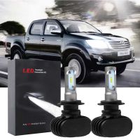 หลอดไฟหน้าฮาโลเจน LED 6000K สีขาว แบบเปลี่ยน สําหรับ Toyota Hilux Vigo 2004-2018