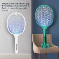 2022 Electric Insect Racket Swatter Zapper 3-Layer Mesh USB Rechargeable Mosquito Fly Killer Bug Zapper For Summer Home Outdoor