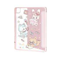 เคสหุ้มทำด้วยหนังอะคริลิครูปกระต่ายน่ารักสำหรับ Ipad 11 10.9นิ้วสำหรับ Pro Air5 7/8/9th Air4 Ipad แท็บเล็ต12.9