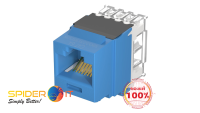 PANDUIT UTP RJ45 Cat 6A Keystone Punchdown Jack Module, BU สีฟ้า NK6X88MBU รับประกันของแท้ 100%