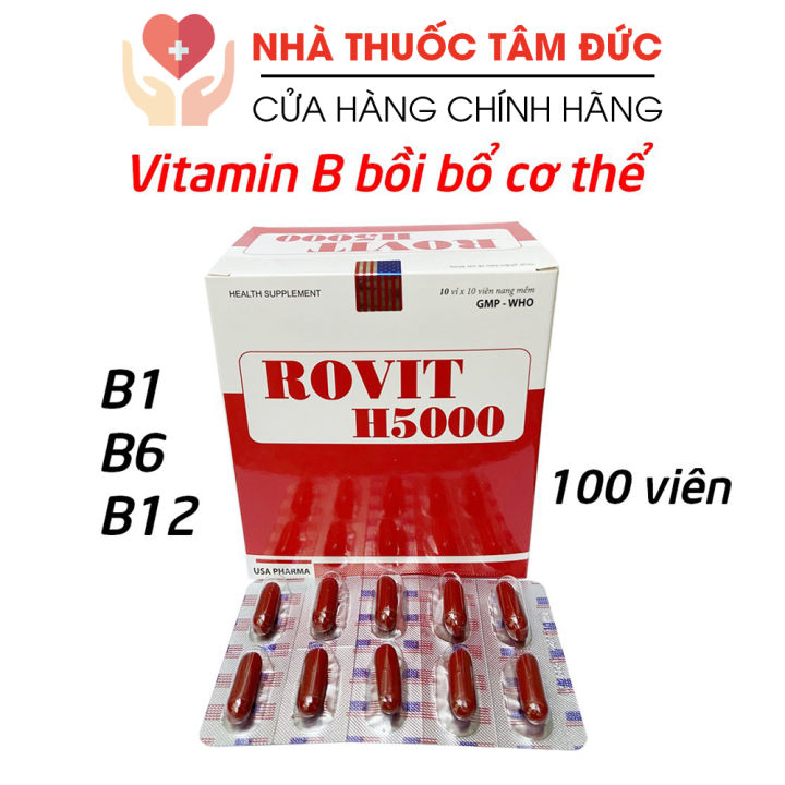 Rovit H5000 Bổ Sung Vitamin B Tổng Hợp Tăng Cường Sức Khỏe , Nâng Cao ...