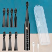 hot【DT】 Powerful Ultrasonic Electric Toothbrush USB Rechargeable Adult Washable Whitening Teeth