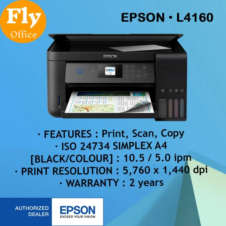 Epson L4160 Wi Fi Duplex All In One Ink Tank Printer Lazada 4031