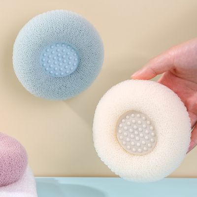 【YF】 Mesh Bath Sponge Ball Cleaning Brush Shower Body Cleaner Massage Bubbler Soft Exfoliating Dead Skin Bathroom Accessories