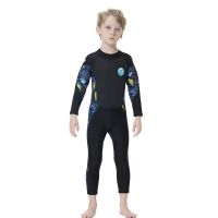 Children Kitesurf Neoprene Full Wetsuit Swimsuit Boys Surfing Underwater Diving Suit For Girls 2.5MM Thick Scuba Swimwear 4XL