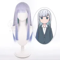 New Anime Aharen San Wa Hakarenai Aharen Reina Cosplay Wig Girls Light Purple Long Hair Blue Mix Color Halloween Party Cos Props