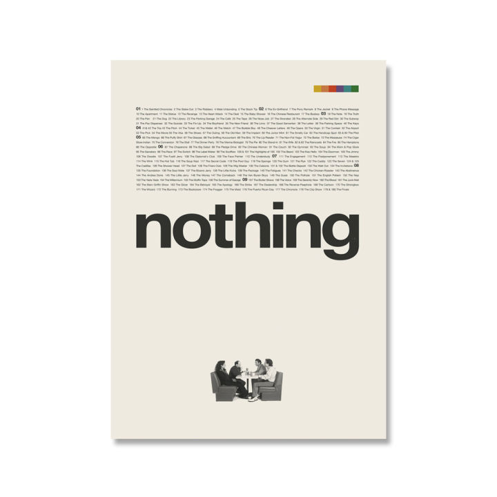 seinfeld-inspired-poster-nothing-minimalist-wall-pictures-modern-black-and-white-canvas-painting-office-decor