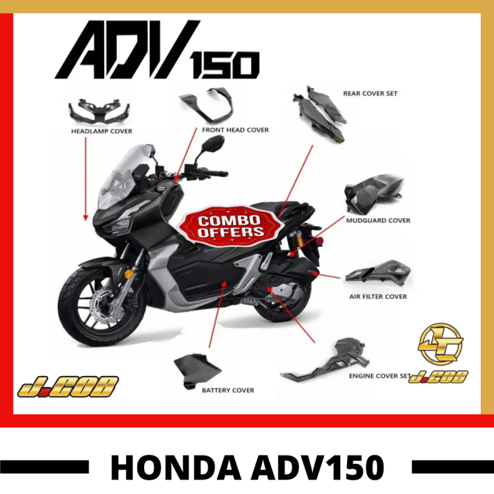 Honda Adv Accessories Fender Body Kit Cover Set Carbon Lazada Ph