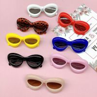 【LZ】☋❏  New Cat Eye Candy Color Kids Sunglasses Boys Fashion Brand Designer Oval Lens Shades UV400 Girls Yellow Pink Y2k Sun Glasses