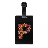 Letter P Luggage Tag for Suitcase Suitcase Identifiers Name Labels Card Women Men Kid Travel 【AUG】