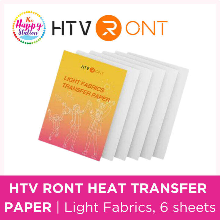 HTVRONT Light Heat Transfer Paper 8.5 X 11, 6 sheets Lazada PH