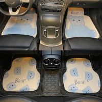 Car Mats Floor Mat Car Cute Cartoon Foot Pad Waterproof For Mini Cooper Bmw Audi Ford Honda Accord Kona Toyota Nissan Kia