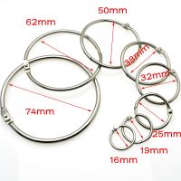 ☇✶ Ring Binder DIY Albums Loose-leaf Book Hoops Opening O Ring Locking Keychain Office Binding Supplies Metal Craft Parts