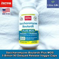 แซคคาโรไมซีส โบลาร์ดี Saccharomyces Boulardii Plus MOS 5 Billion 90 or 180 Delayed Release Veggie Caps - Jarrow Formulas โพรไบโอติก โปรไบโอติค