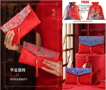 Blooming good luck│Bronze red envelope bag 6pcs - Shop KITSUNEBIYORI  Chinese New Year - Pinkoi