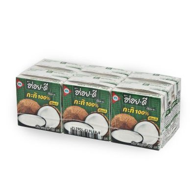 สินค้ามาใหม่! อร่อยดี กะทิ 100% 150 มิลลิลิตร x 6 กล่อง Aroi-D Coconut Milk 150 ml x 6 Boxes ล็อตใหม่มาล่าสุด สินค้าสด มีเก็บเงินปลายทาง