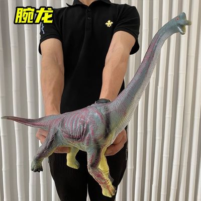 Simulation supersize soft plastic toy dinosaur tyrannosaurus rex triceratops audible animal models boy lay in children