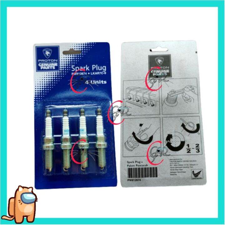 ORIGINAL SPARK PLUG PROTON SAGA VVT NEW PERSONA VVT NEW IRIZ (4PCS/SET ...