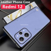 เคสโทรศัพท์เนื้อหนัง PU สำหรับ Redmi 12 C 12 R 12R 12C 11A 1 2C 11 Redmi12C Redmi12R Redmi11A เคส2023กรอบ TPU แบบนุ่มเคสกันกระแทกฝาหลังกันกระแทก