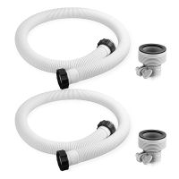 2 Pcs Pool Filter Pump Connector 1.5Inch Pool Drain Hose Adapter Durable Parts for Threaded Connection Pump