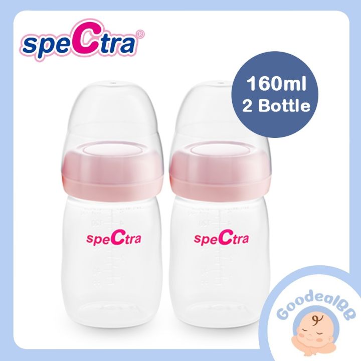 Spectra - Wide Neck Baby Bottles - Compatible with Spectra Breast Milk Pump  Flanges (Pack of 2)