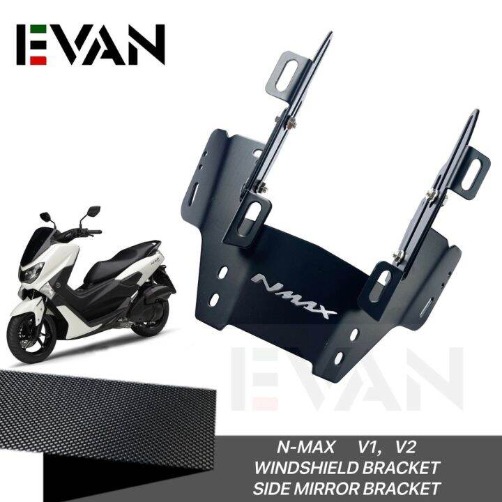 ♢Nmax 155 v1 v2 Side Mirror Bracket Windshield Bracket With Bolt can Adjust New Iteam☬ Lazada PH