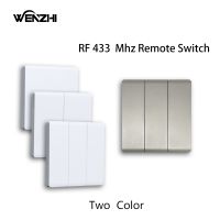 ✧☋❈ 1/2/3Gang Smart Wireless Switch RF 433 Mhz 86 Portable White/Gray Home Wall Panel Buttons Remote Control Light Module Receiver
