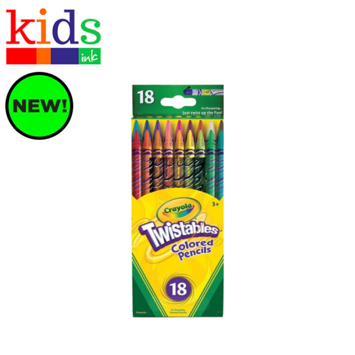 Crayola Twistables Colored Pencils 18-Color Set - Kids Ink | Lazada PH