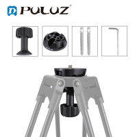 Puluz 75 มิลลิเมตรครึ่งลูกแบนกับชามอะแดปเตอร์ด้วย 1/4 และ 3/8 สกรูสำหรับของเหลวหัวขาตั้งกล้องDSLR RIGกล้อง