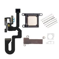 1set Front Facing Camera For iPhone 7 8 Plus Proximity Light Sensor Flex Ribbon Cable +Earpiece Speaker Metal Bracket +Screws Pendants