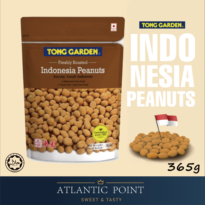 Tong Garden Indonesia Peanuts 365g Freshly Roasted Coated Peanuts